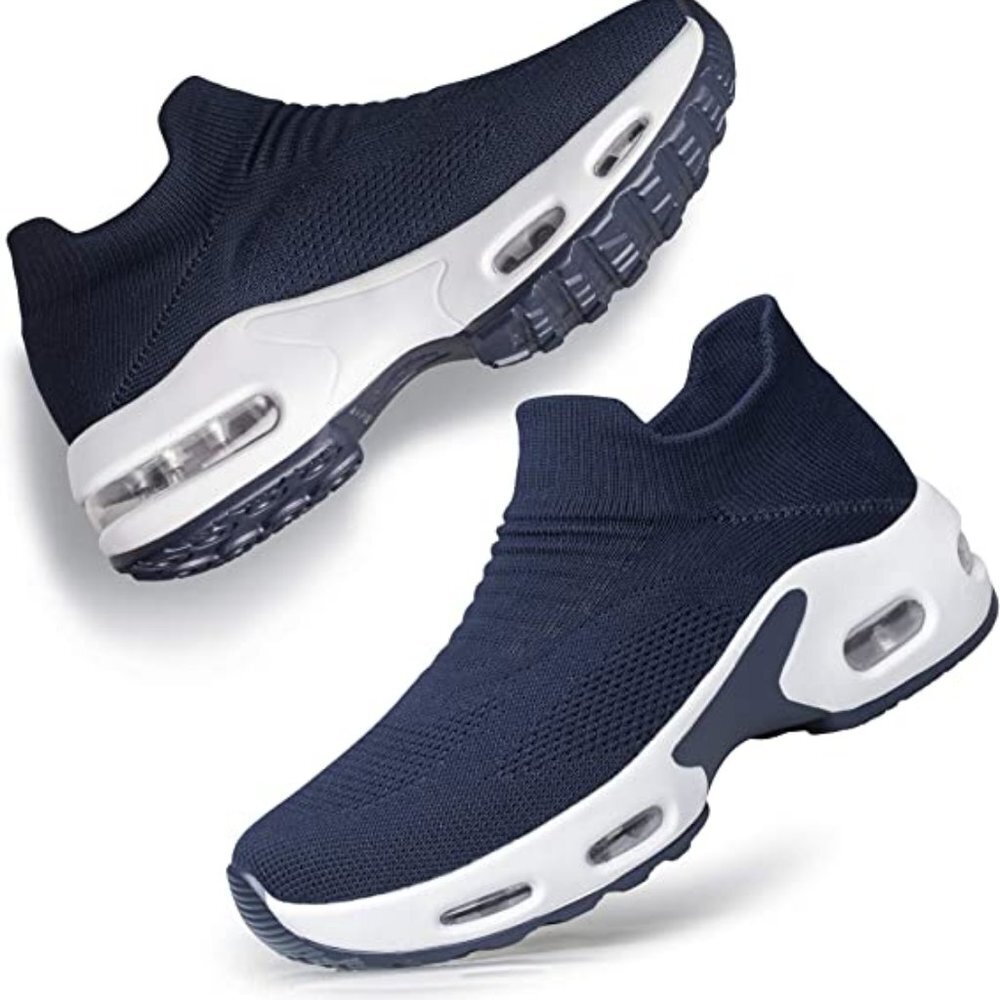 YHOON Blue Slip On breathable Walking Shoes NEW Women's 9.5 / 41